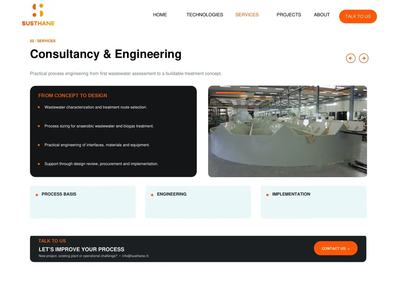 Consultancy & Engineering - SusThane industrial wastewater and biogas technology